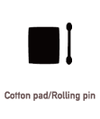 Cotton pad/Rolling pin